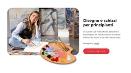 Disegno E Schizzi Per Principianti - Modello Di Pagina HTML