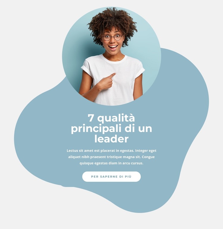 7 qualità principali di un leader Modello HTML