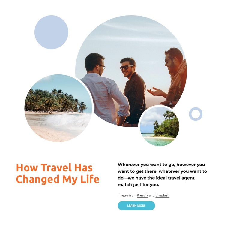 Small group travel guide Joomla Template