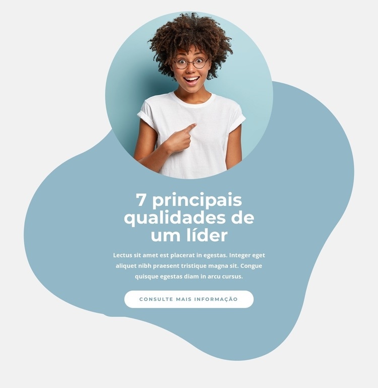 7 principais qualidades de um líder Modelo de uma página