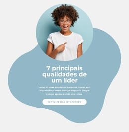 7 Principais Qualidades De Um Líder - Página De Destino Fácil De Usar