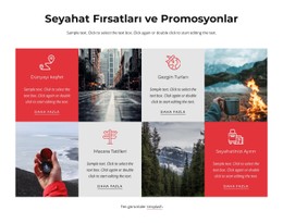 Seyahat Promosyonları Için Ücretsiz HTML5