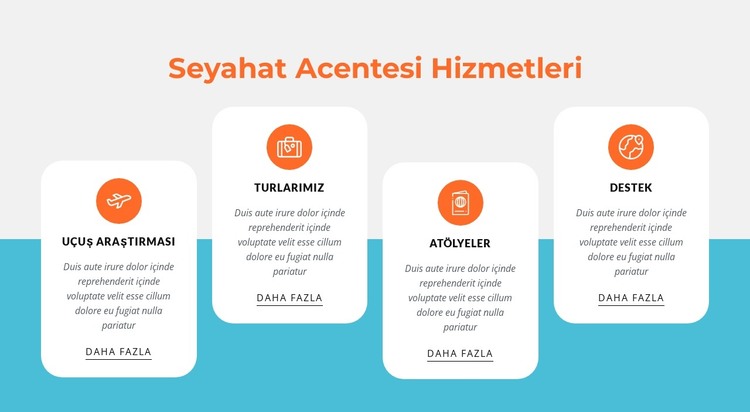 Seyahat ve tur paketleri HTML Şablonu