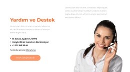 Destek Bloğu Için Özel HTML5 Şablonu