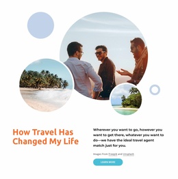 Small Group Travel Guide - Simple Website Template