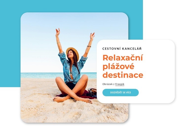 Relaxační plážové destinace Šablona CSS