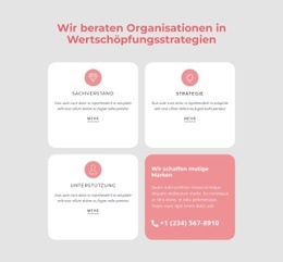 Professionelles Dienstleistungsunternehmen - Kostenlose Zielseite, Vorlage HTML5