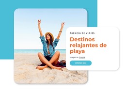 Destinos Relajantes De Playa - Descarga De Plantilla HTML