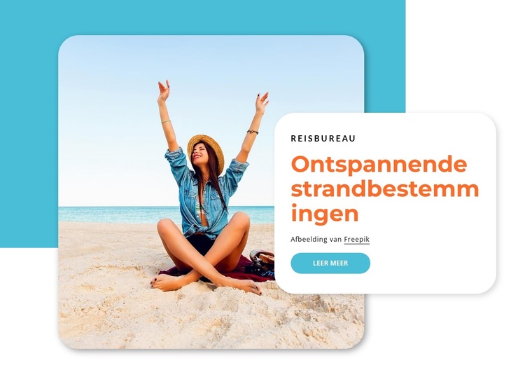 Ontspannende strandbestemmingen WordPress-thema