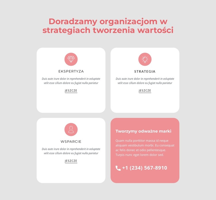 Profesjonalna firma usługowa Szablon witryny sieci Web