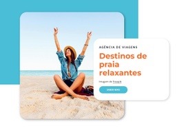 Destinos De Praia Relaxantes - HTML Ide