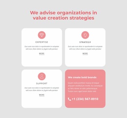 Layout Functionality For Professional Service Company