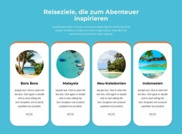 Outdoor-Abenteueraktivitäten - Moderne Landingpage