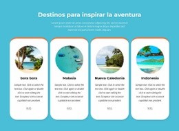 Actividades De Aventura Al Aire Libre: Página De Destino Moderna