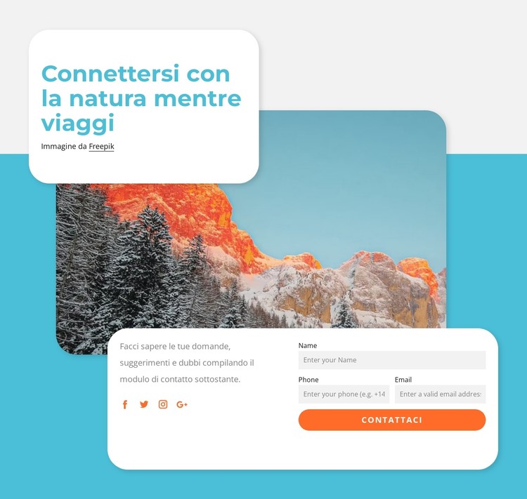 Viaggio orientato alla natura Modello CSS