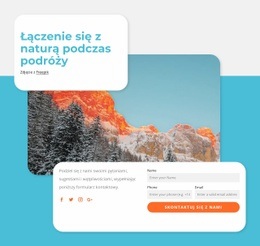 Motyw HTML5 Dla Podróżowanie Z Naturą