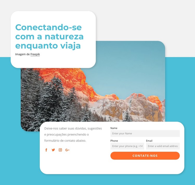 Viagens orientadas para a natureza Template CSS