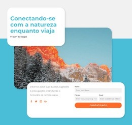 Tema HTML5 Para Viagens Orientadas Para A Natureza