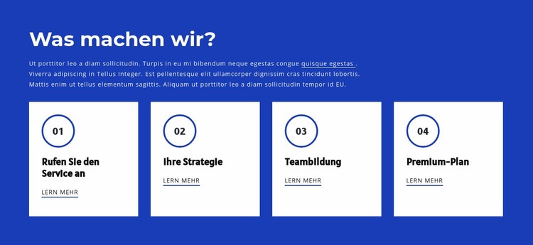 Teamwork und Teambildung Website design