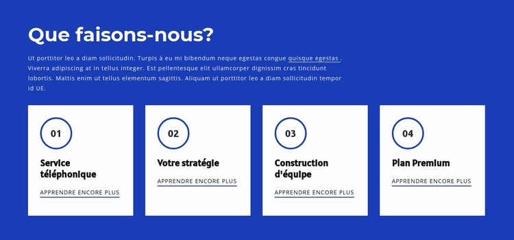 Travail d'équipe et consolidation d'équipe Page de destination