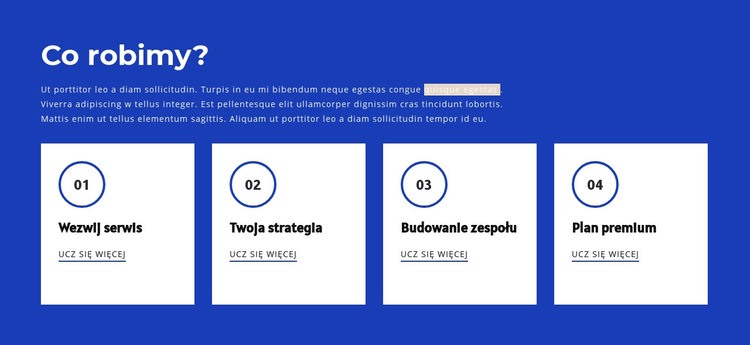 Praca zespołowa i budowanie zespołu Szablon HTML