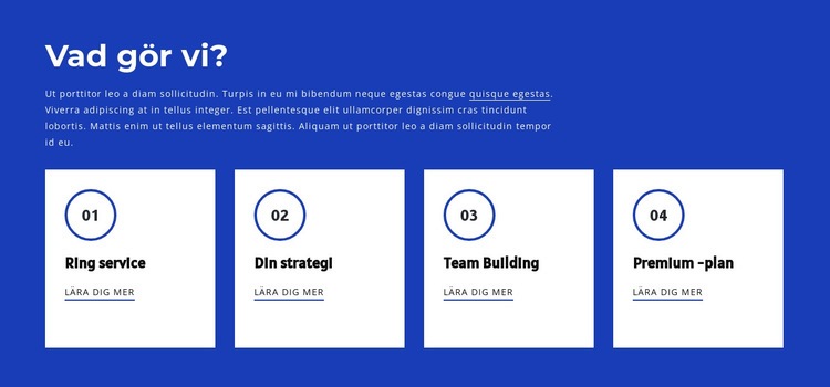 Lagarbete och teambuilding CSS -mall