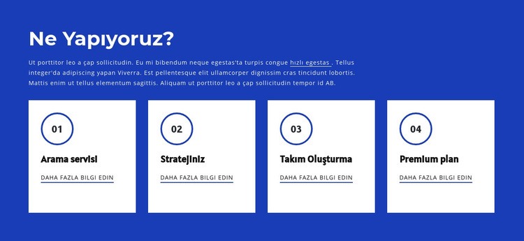 Ekip çalışması ve ekip oluşturma HTML Şablonu