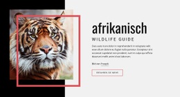 Afrikanischer Wildtierführer – Vorlage Für Website-Builder