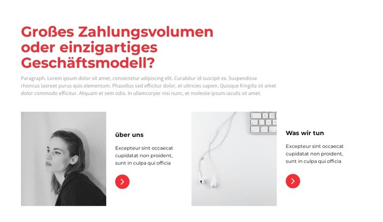 Über Prinzipien Website Builder-Vorlagen