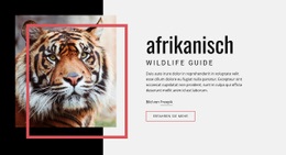 Afrikanischer Wildtierführer Unbounce Landing