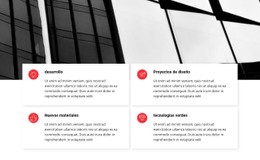 Cuatro Servicios En El Trabajo Plantilla De Sitio Web CSS