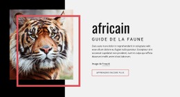 Guide De La Faune Africaine Un Modèle De Page