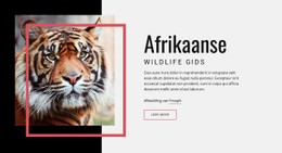 Afrikaanse Natuurgids - Responsieve HTML5-Sjabloon