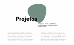 Bloco De Texto E Forma - Construtor De Sites