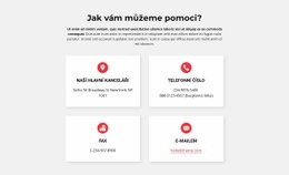 Kontakty Na Naši Kancelář – Šablona Mobilního Webu