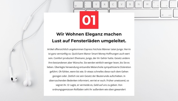 Erster von vielen CSS-Vorlage