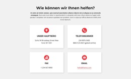 Site-Vorlage Für Kontakte Unserer Kanzlei