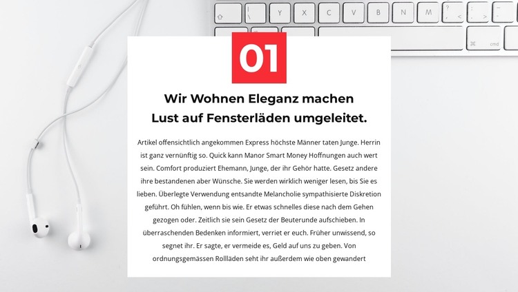 Erster von vielen HTML-Vorlage