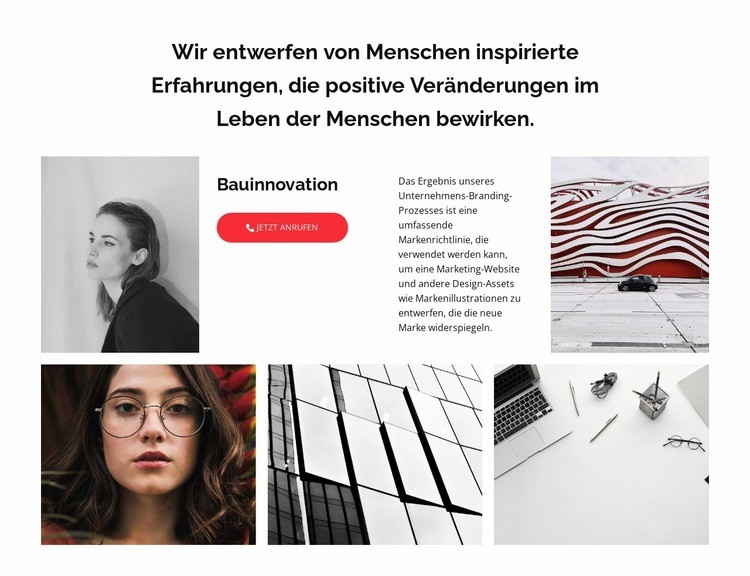 Galerie mit Bürofotos Website Builder-Vorlagen