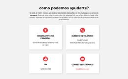 Diseño CSS Gratuito Para Contactos De Nuestra Oficina