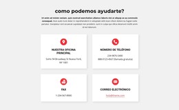 Plantilla De Sitio Para Contactos De Nuestra Oficina