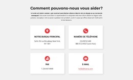 Contacts De Notre Cabinet - Maquette De Site Web Professionnel