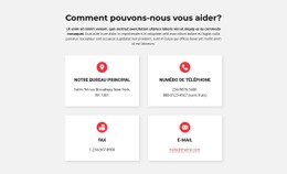 Mise En Page CSS Gratuite Pour Contacts De Notre Cabinet