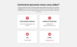 Contacts De Notre Cabinet - Fonctionnalité Thème WordPress