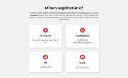 Webhelysablon Ehhez: Irodánk Elérhetőségei