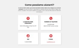 Modello Web Reattivo Per Contatti Del Nostro Ufficio