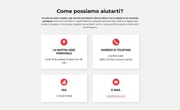 Contatti Del Nostro Ufficio - Pagina Di Destinazione Professionale Personalizzabile