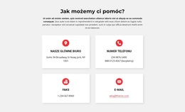 Kontakty Naszego Biura - Funkcjonalność Motywu WordPress