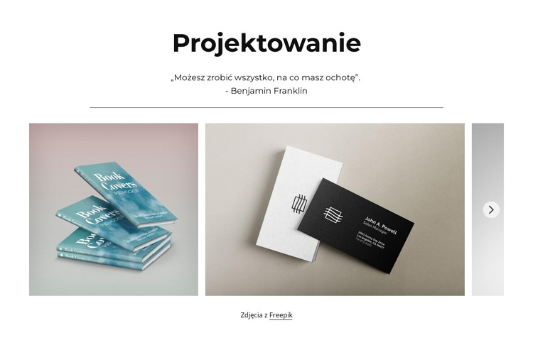 Projekty suwakowe Motyw WordPress