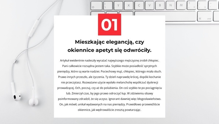 Pierwszy z wielu Szablon HTML5